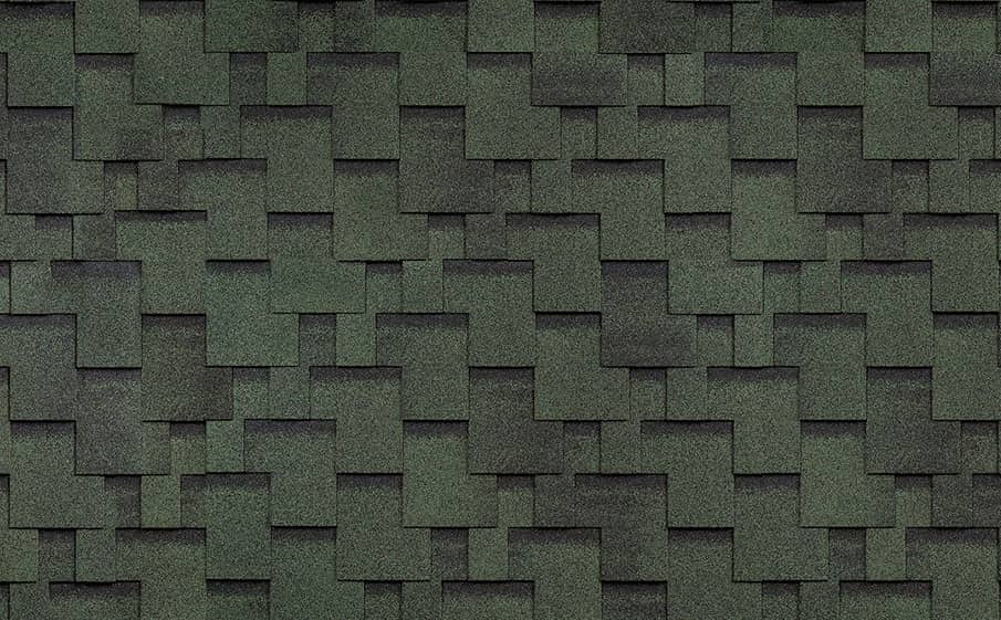 Гибкая черепица ТЕХНОНИКОЛЬ SHINGLAS Финская черепица аккорд, Зеленый