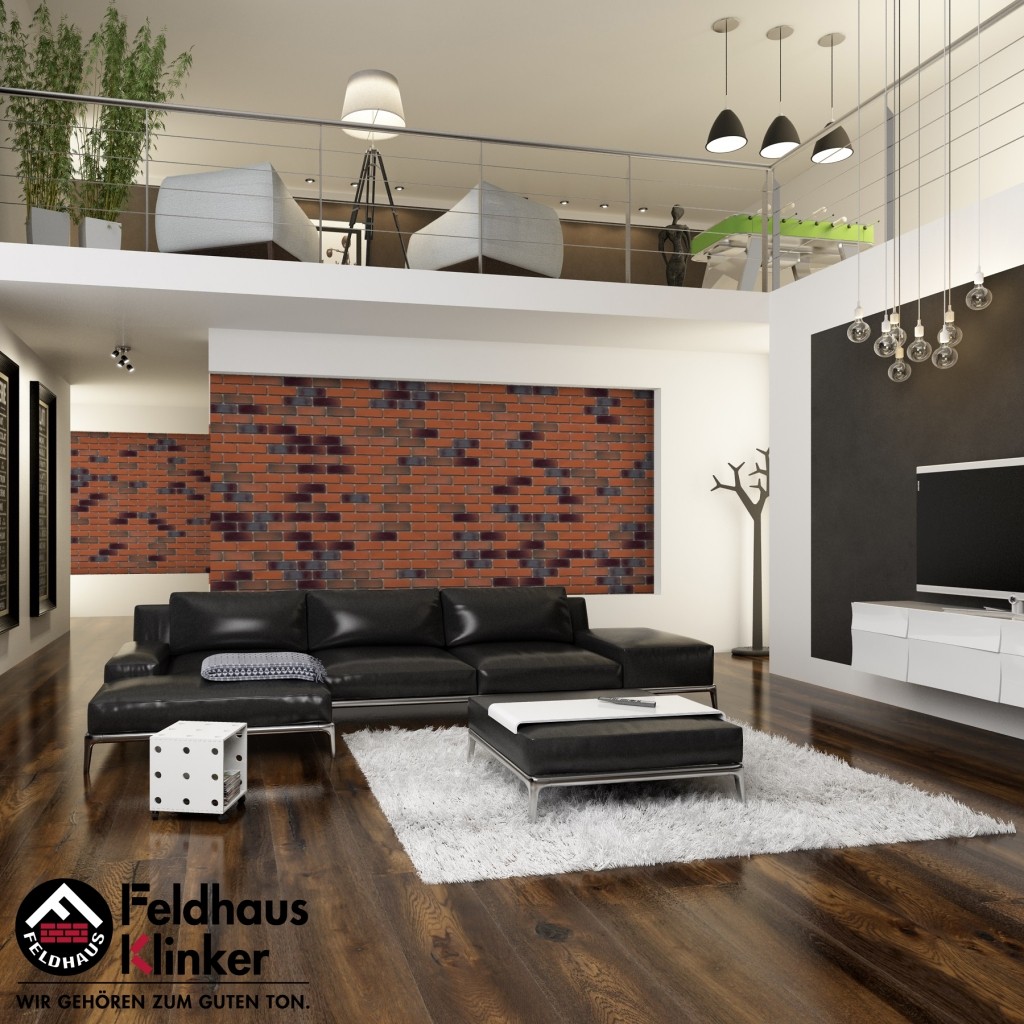 Фасадная плитка ручной формовки Feldhaus Klinker R715 accudo terreno bluastro NF14, 240*14*71 мм